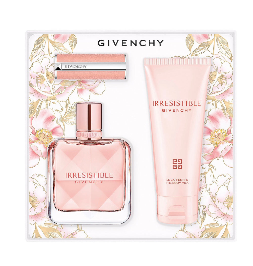 Givenchy 3-Pc. Irresistible Eau De Parfum and Rose Perfecto Lip Balm Gift Set
